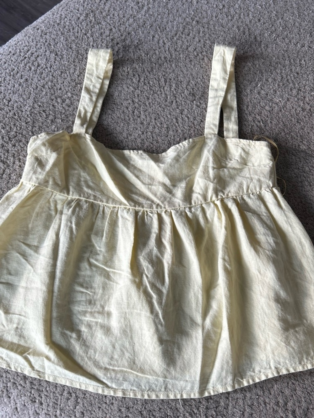 Rhythm Creamy Yellow Sleeveless Camisole Top